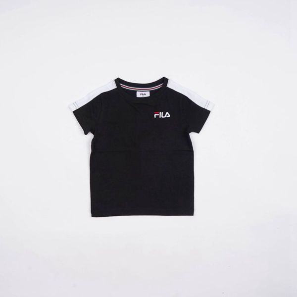 Fila Caleb Boy's T-Shirts - Black,NZ 120-40132